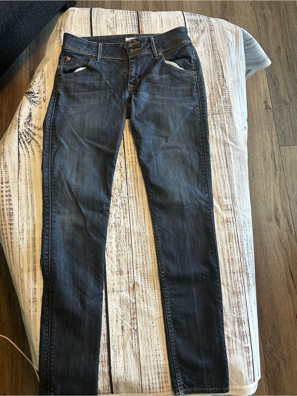 Hudson Jeans Dark Indigo Skinny Women’s Jeans Collin flap pocket